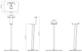 FLEXSON FLOOR STAND FOR SONOS FIVE & PLAY:5 White