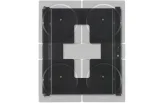 Wall Mount for 4 Sonos Amps, Single, Black
