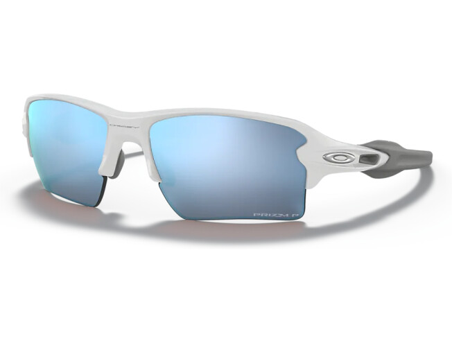 OAKLEY Flak 2.0 XL Polished White Prizm Deep Water Polarized