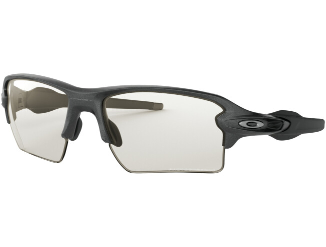 OAKLEY Flak 2.0 XL Steel Clear Black Iridium Photochromic