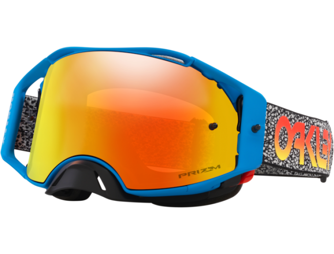 OAKLEY Airbrake MX Blue Crackle Prizm MX Torch Iridium