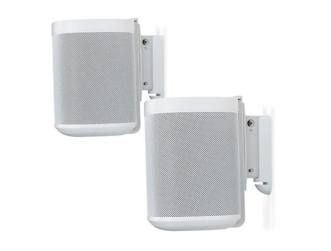FLEXSON Wall Mount for Sonos One, One SL and Play:1 Pair - White
