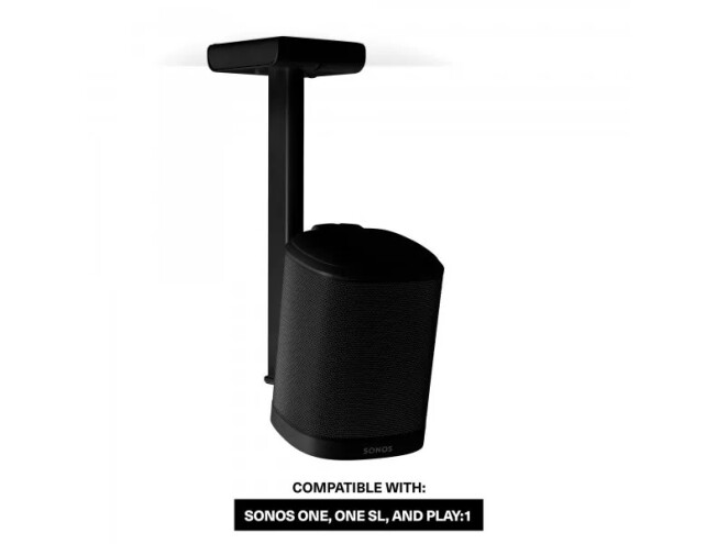 FLEXSON Ceiling Mount for Sonos One, One SL and Play:1 Black