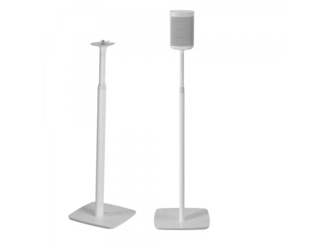FLEXSON Adjustable Floor Stands for Sonos One, One SL and Play:1 Pair - White