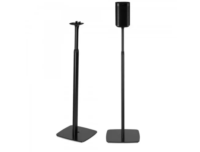 FLEXSON Adjustable Floor Stands for Sonos One, One SL and Play:1 Pair - Black