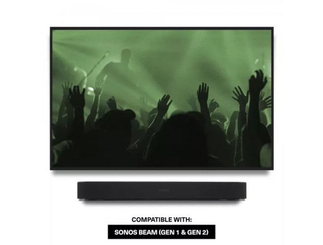 Wall Mount for Sonos Beam, Single, White Black