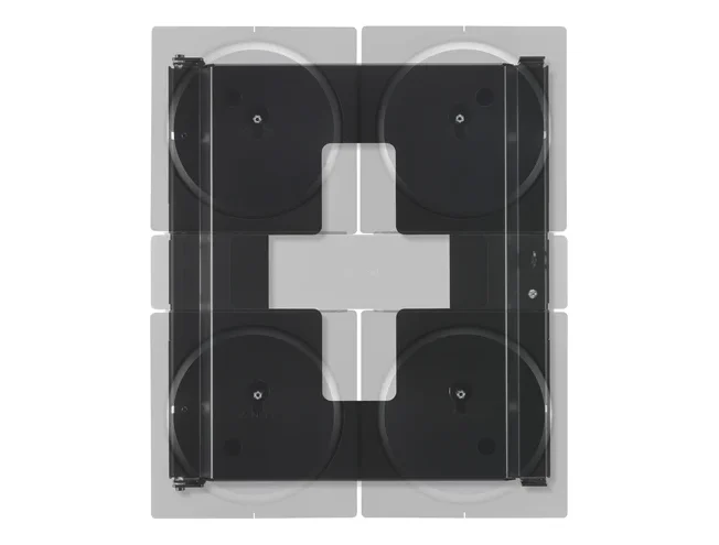 Wall Mount for 4 Sonos Amps, Single, Black