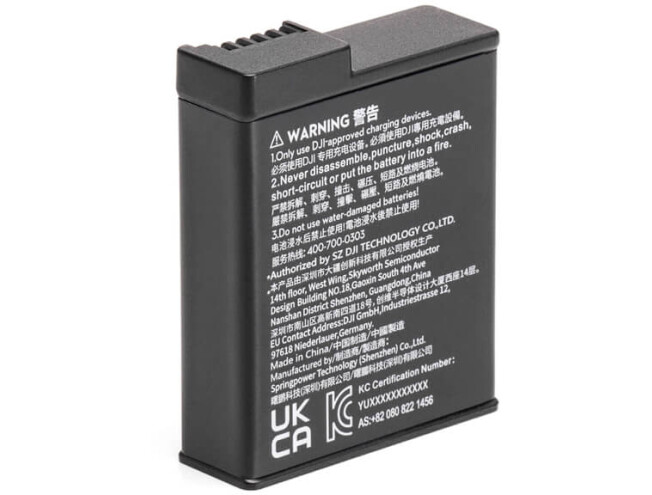 Aku DJI Osmo Action 3/4 Extreme