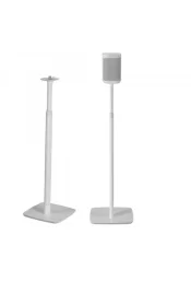 FLEXSON Adjustable Floor Stands for Sonos One, One SL and Play:1 Pair - White